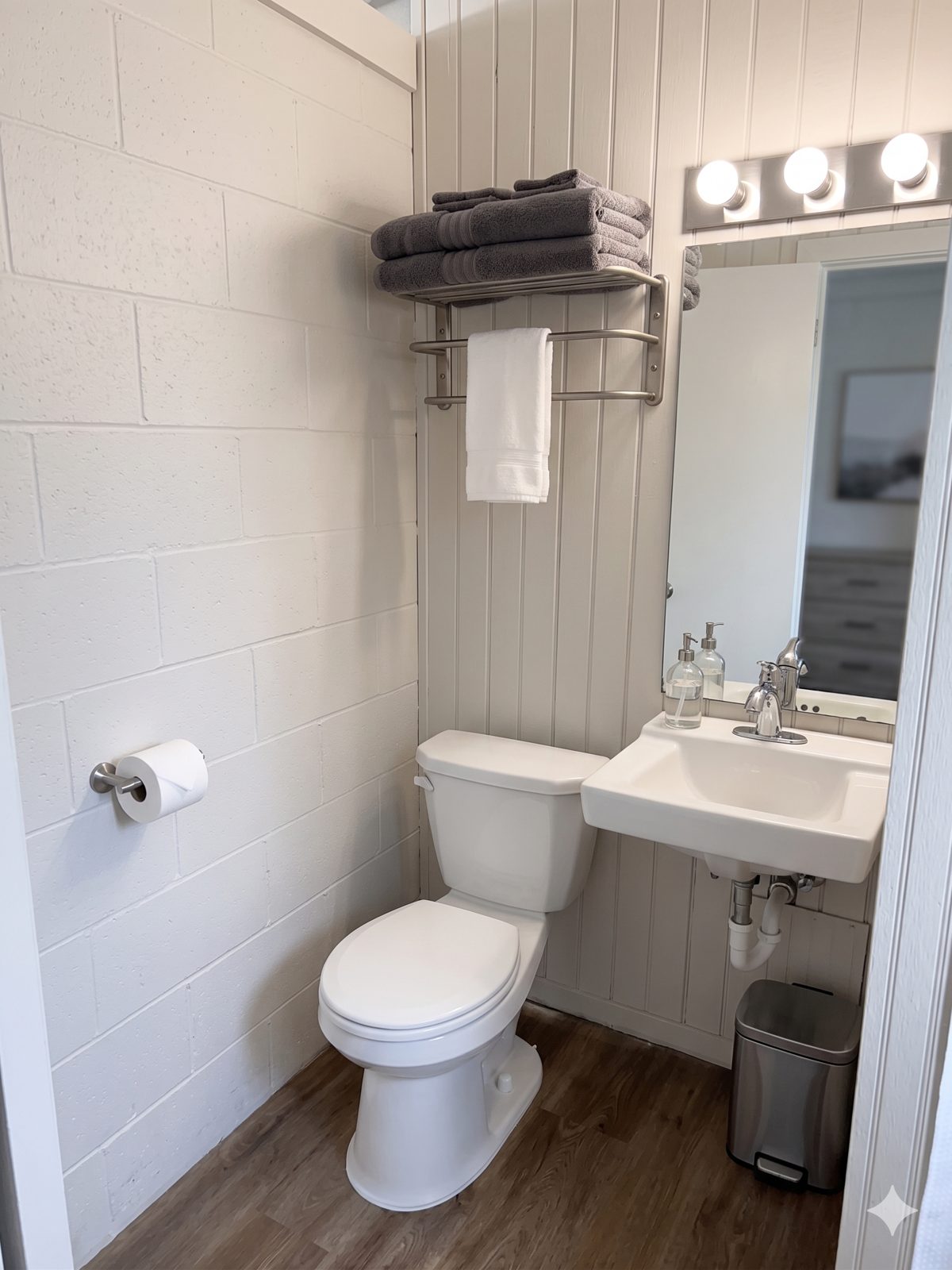The Architect’s Suite — private bathroom vanity and toilet