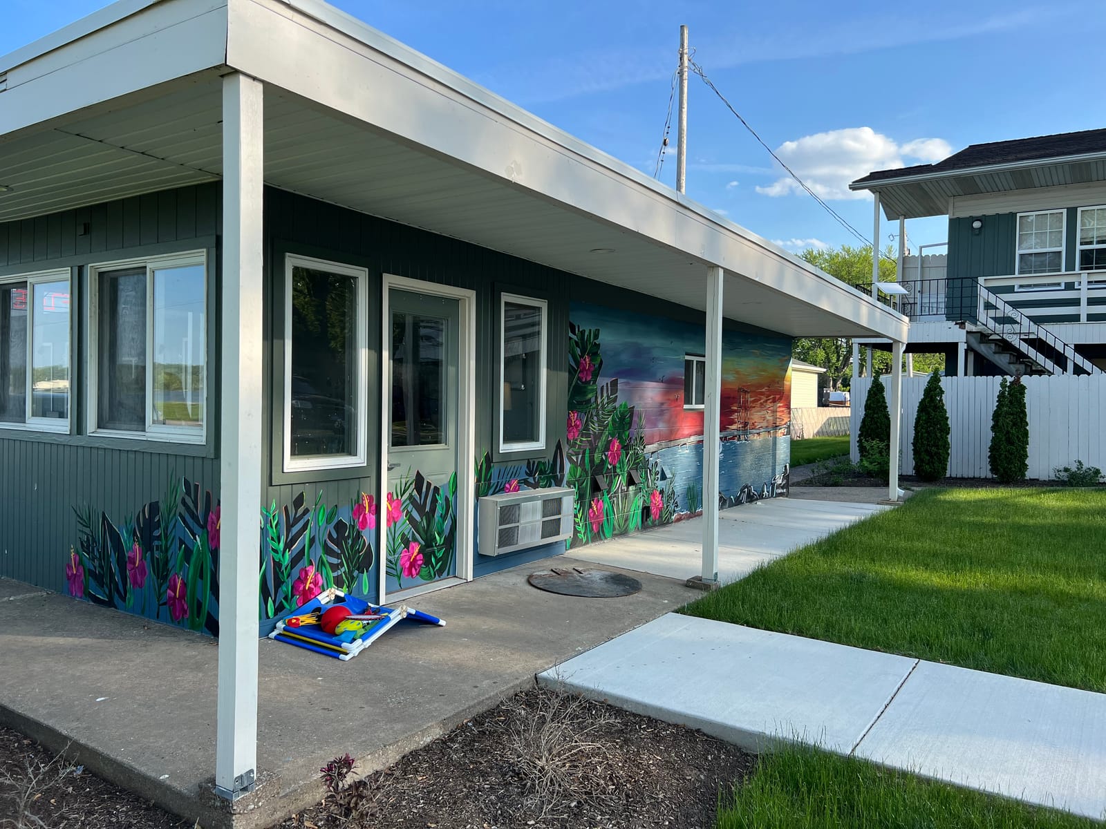 The Cedar — Tropical exterior mural